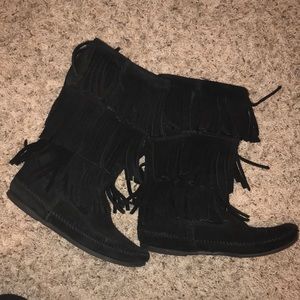 Minnetonka Fringe Boots